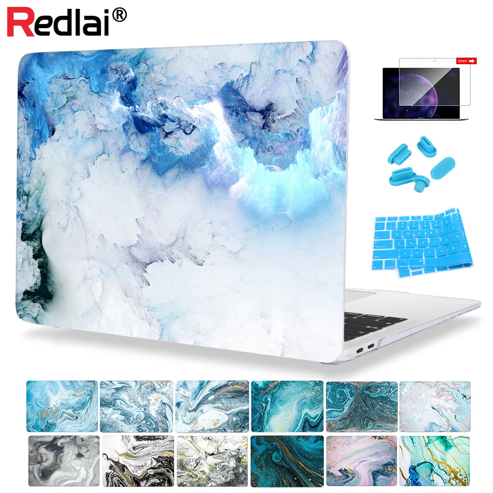 

Marble Plastic Hard Shell Case for MacBook Air 13 A2681 M2 A2179 2020 Pro 13 15 16 Inch Touch Bar A2289 A2338 M1 Keyboard Skin