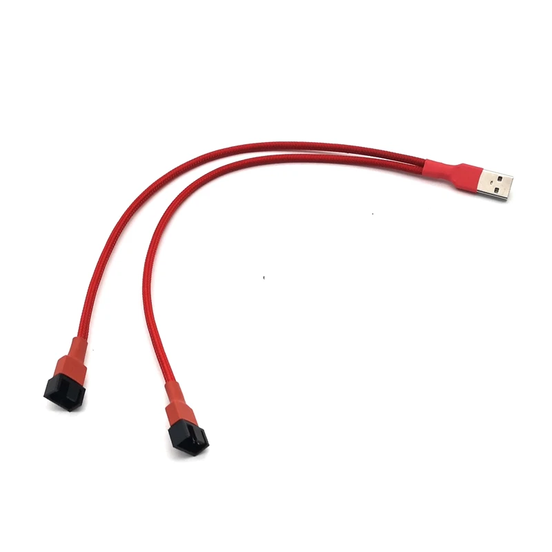 

USB to Dual 3Pin/ 4Pin Fan Adapter Cable 5V