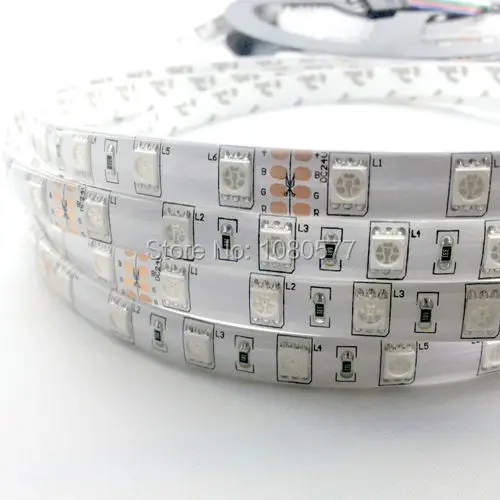 

5m/reel DC24V 5050 RGB LED strip Waterproof 300 LED SMD 5050 LED flexible light strip 60 led/m