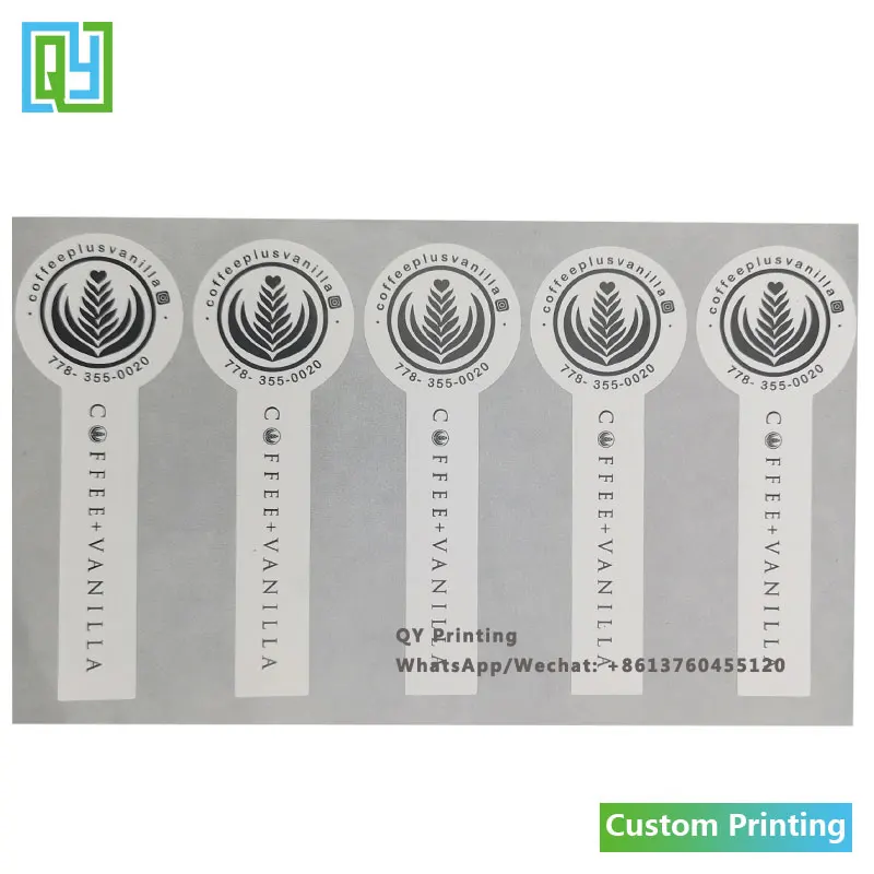 1000pcs 35x100mm Free Shipping Customized Printed Sticker Rectangle Shape High Quality Paper Label Seal Label