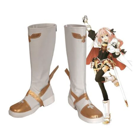 

Fate Grand Order Fate Apocrypha Astolfo Cosplay Shoes Anime Boots Halloween Party Custom Made for Adult Women Shoes Accessories