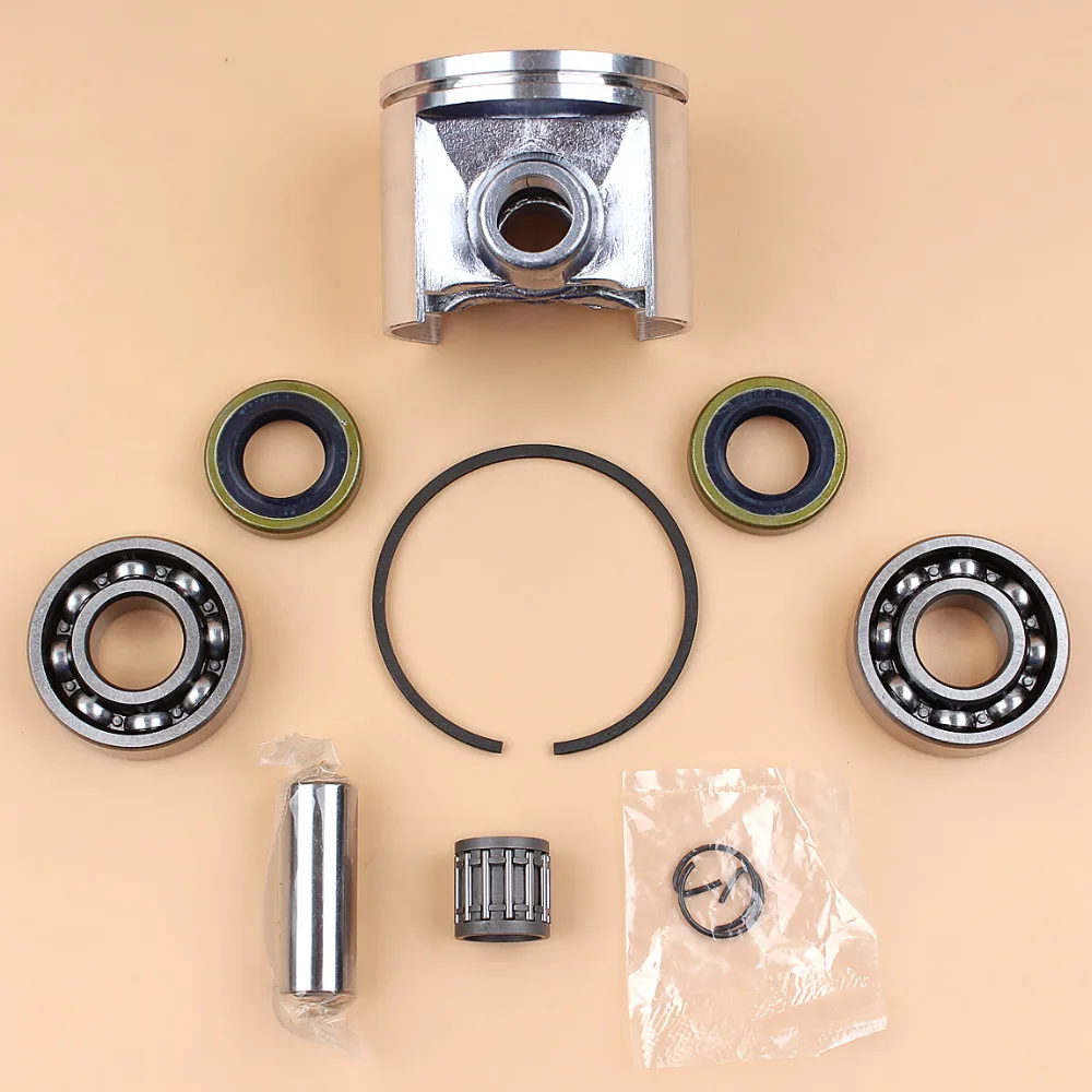 50mm Piston Crankshaft Needle Bearing Oil Seal Kit For HUSQVARNA 272XP 272 XP 268 266 61 Chainsaw Motor Engine Parts