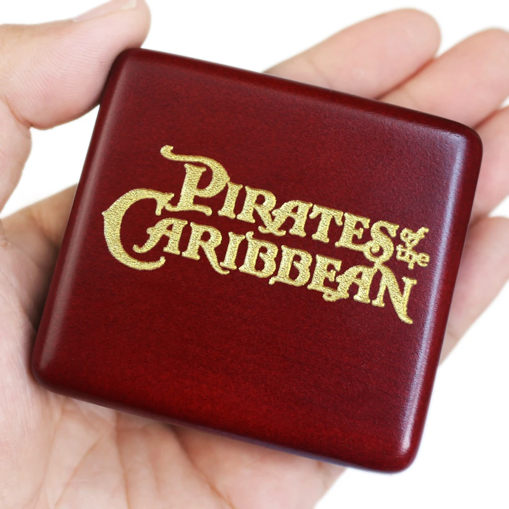 

Rosiking Handmade Wooden Davy Jones Music Box Birthday Gift For Birthday gift Wine red