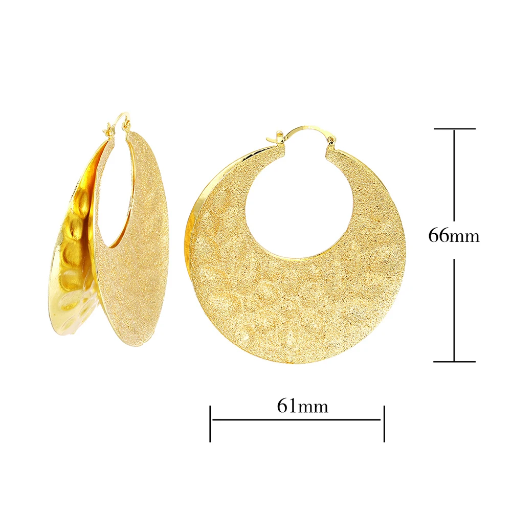 Ethlyn New Fashion Senegal Earrings Jewelry Geometric Gold Color Round Earrings for Africa  Women Girls  Best Gift E63