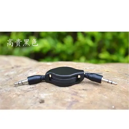 Neue Versenkbare Aux Kabel Stereo Audio Verlängerung 3,5mm Eingang Kabel Stecker-stecker für telefon iphone mp3 mp4 latop pad