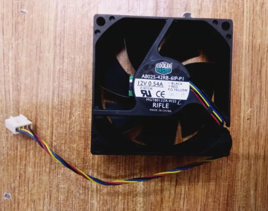 8CM originali A8025-42RB-6IP-PI 12V 0.54A 80*80*25mm 4 linea PWM ventilatore del controllo della temperatura