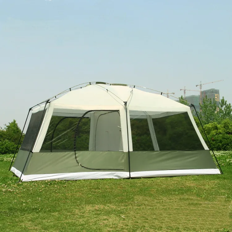 Waterproof Tent for 6 8 10 12 person 2 bedrooms 1 living room sun shelter party family hiking beach fishing outdoor camping tent