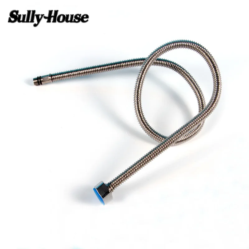 Sully House-grifo de acero inoxidable, manguera de fontanería ondulada tejida con agua, calentador de tuberías de conexión flexibles, interfaz estándar de 1/2''