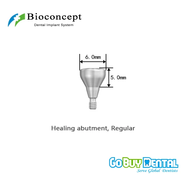 Bioconcept Hex Regular healing abutment D6.0mm, height 5mm(324230)