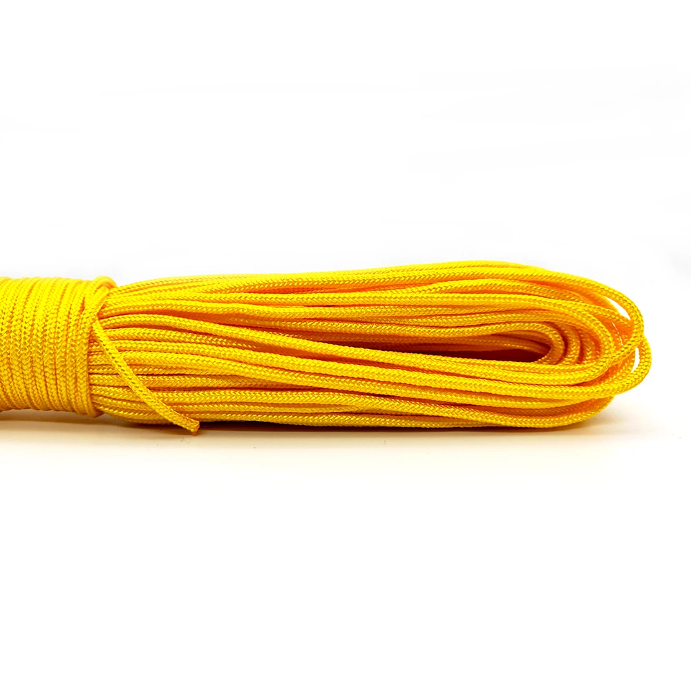 25FT 100FT 8/31 Meters Dia 2mm one stand Cores for Survival Parachute Cord Lanyard Camping Climbing Rope