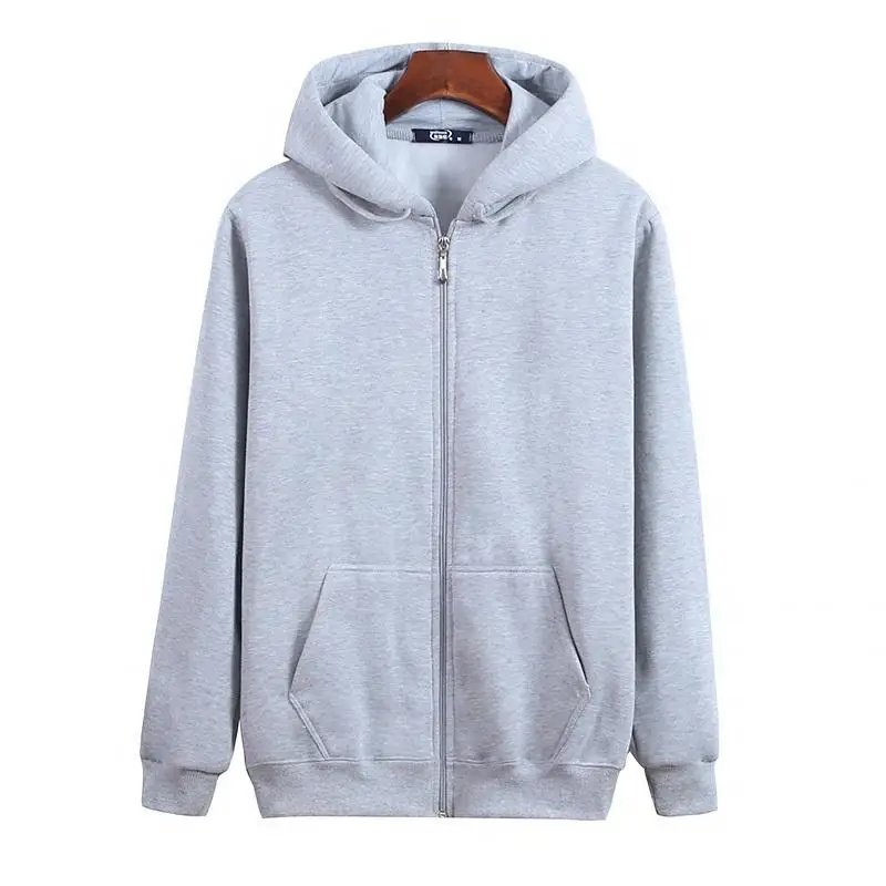 Men\'s autumn and winter large size hooded sweatshirt 5XL 6XL 7XL 8XL long sleeve zipper black blue gray large size coat