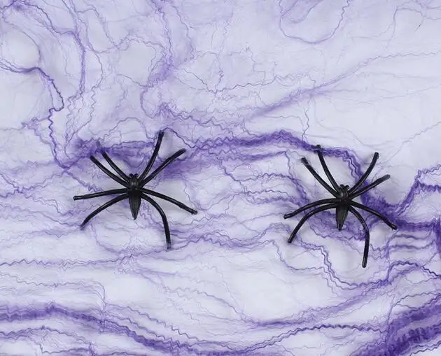 Stretchy Spider Web Cobweb With Spider for Halloween Party Decoration