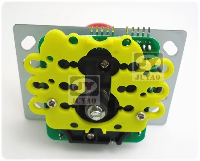 1 peça de joystick iluminado com bola e microinterruptor, peças para máquina de fliperama