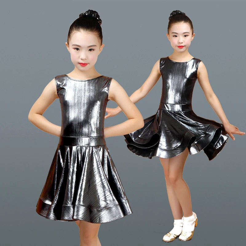 Meisjes Latin Dans Jurk Kinderen Prestaties Kostuum Latin Danswedstrijd Jurk Kids Tango/Rumba/Samba Dans Kleding DQL874