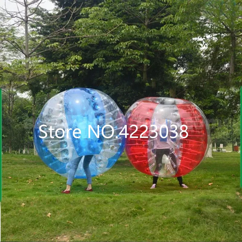 Envío Gratis 0,8mm PVC 1,5 m burbuja de fútbol inflable burbuja pelota de fútbol pelota de choque cuerpo Zorb bola