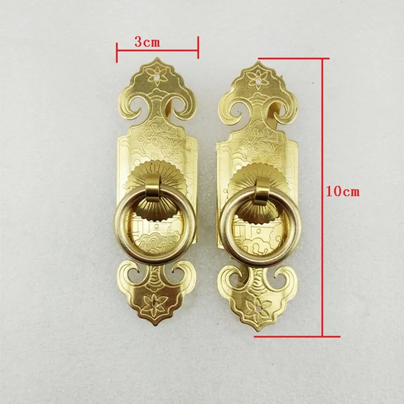 

Brass Kitchen Drawer Cabinet Door Double Handle Furniture Knobs Hardware Cupboard Pull Handles,30*100mm,1Set