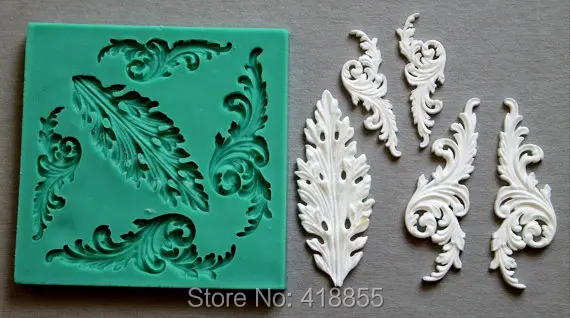 

Silicone Mould Metal Ornaments Sugarcraft Cake Decorating Fondant / Fimo Mold Silicone Rubber PRZY Eco-friendly 001