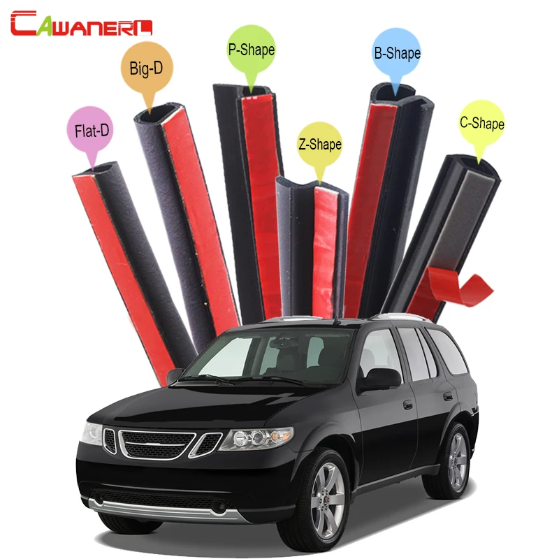 

Cawanerl For Saab 9-7X Car Accessories 4-Door Hood Trunk Seal Sealing Strip Kit Weatherstrip Seal Edging Trim Noise Control