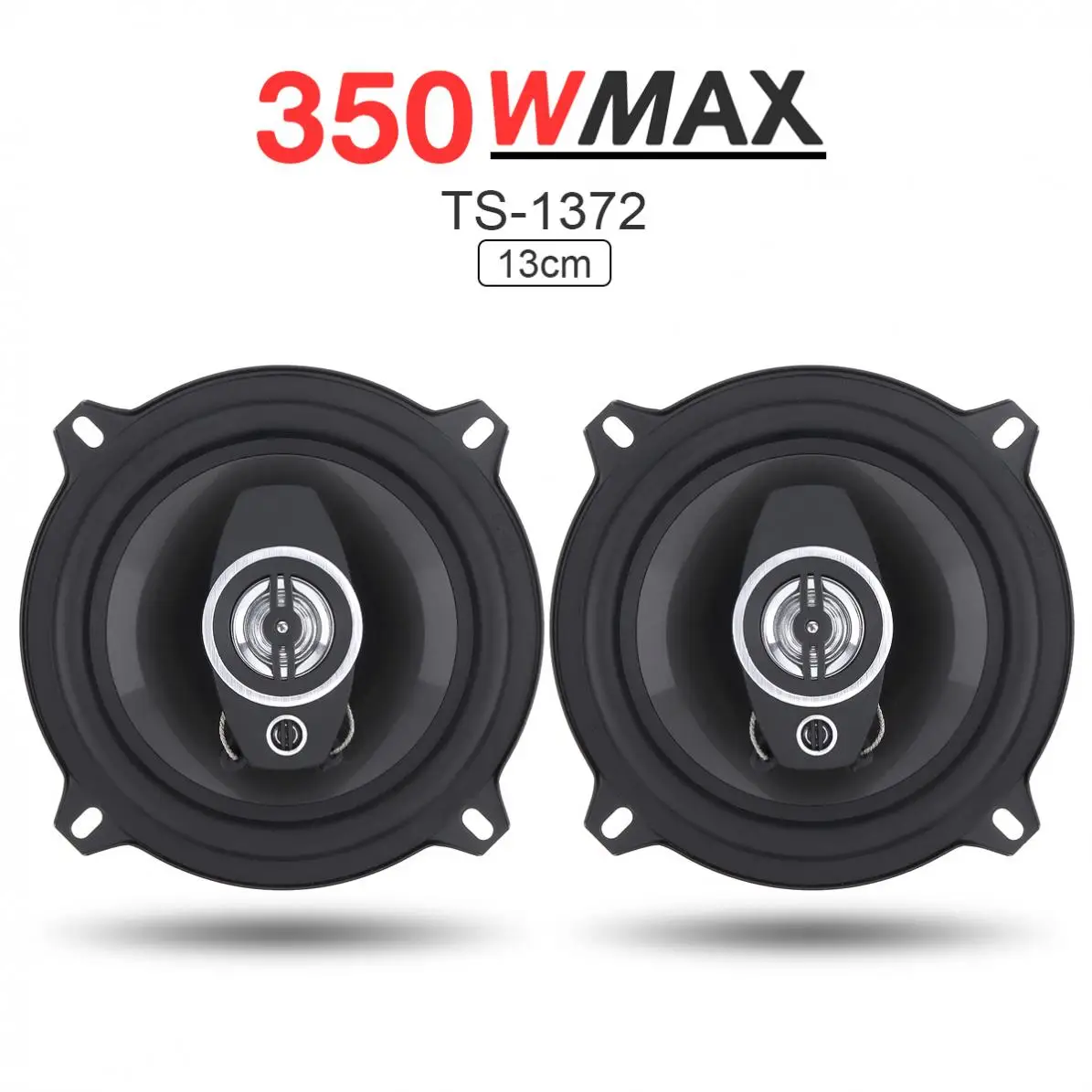 2Pcs 5 Inch 350W Car Coaxial Speakers Auto Audio Music Stereo Full Range Frequency Hifi Speakers Non-destructive Installation