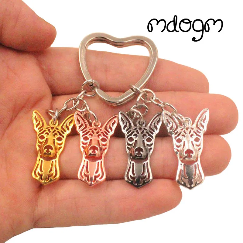 Miniature Pinscher Dog Animal Cute Gold Silver Plated Keychain For Bag Car Women Men Girls Boys Love Jewelry 4 Colors K178