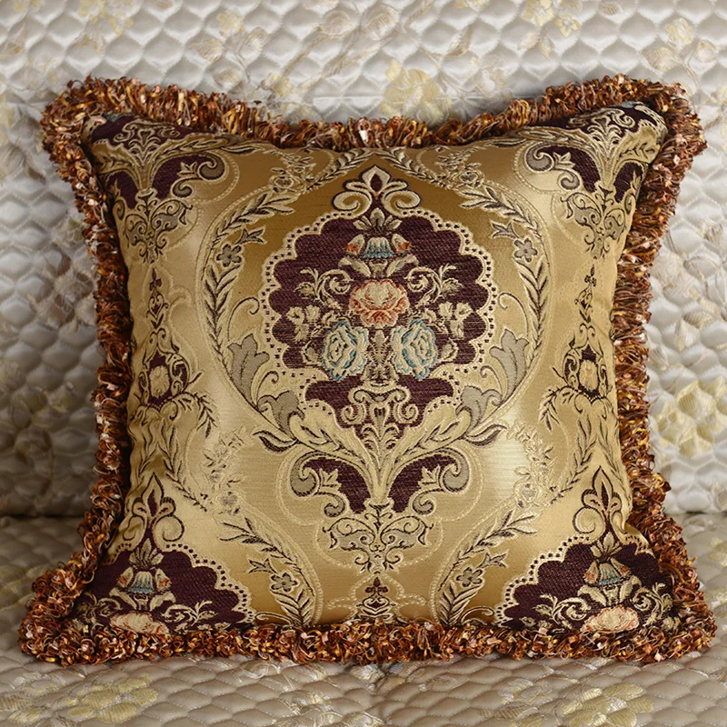 Gold Pendant cushions Luxury car pillow Decorative cushion,  silver European cushion cover office