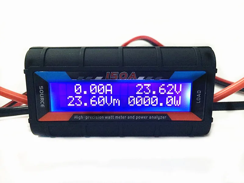 Digital Wattmeter High-accuracy Power Meter DC 60V 100A 130A 150A RC Watt Meter Checker Balance Voltage Battery Power Analyzer