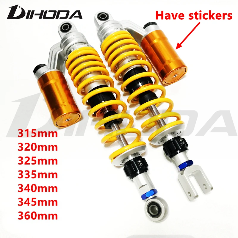 Motorcycle Scooter section adjustable rear air shock absorbers for Honda Suzuki Yamaha Kawasaki BW 125 Dirt Bike Gokart Quad ATV