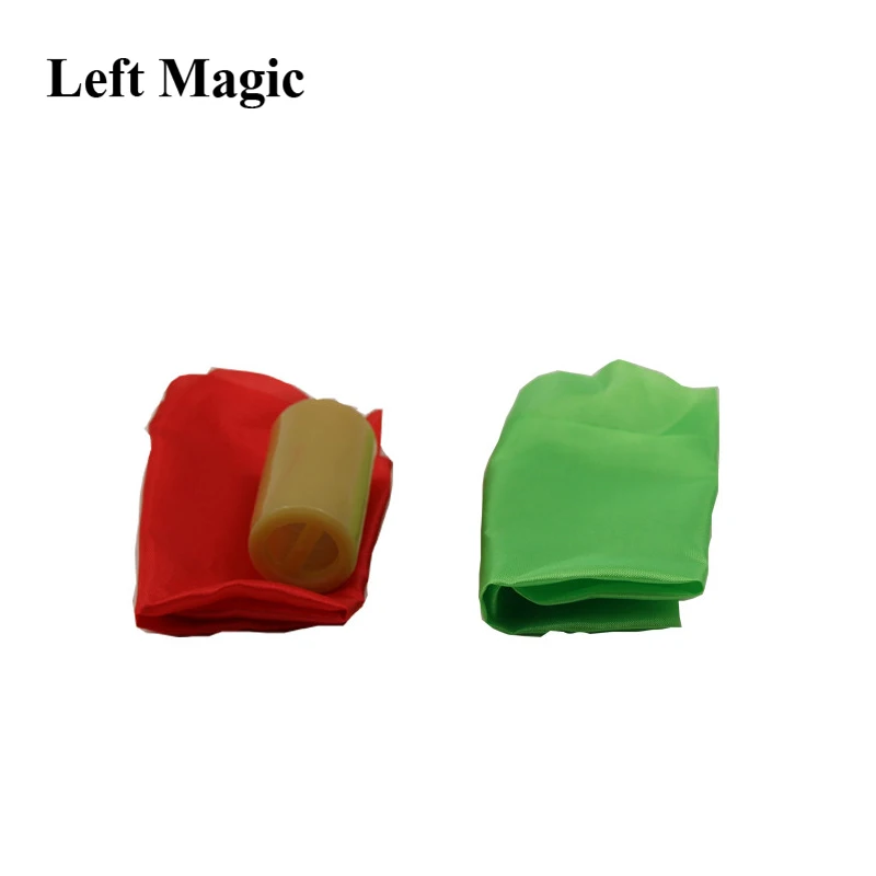 1 pcs Double Color Changing Hanky Silk Magic Trick change 2 great magic Chameleon Silk Disappearing Magic Toy& Prop E3088