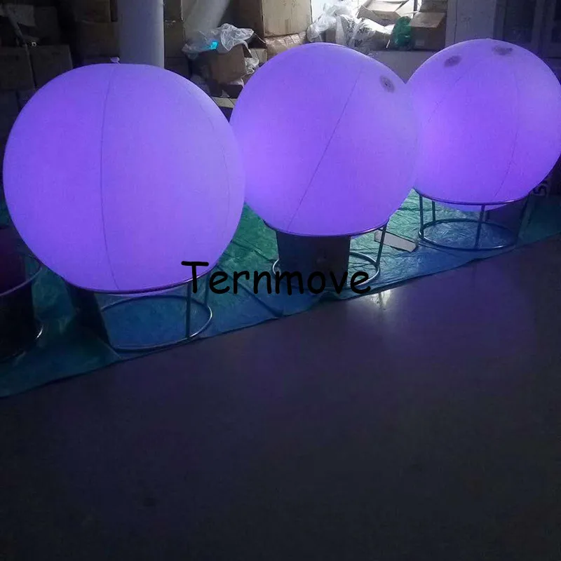 Rechargeable battery led beach ball for water game party Touch Color Changing Ceiling Decorative Inflatable Lighting Balloon