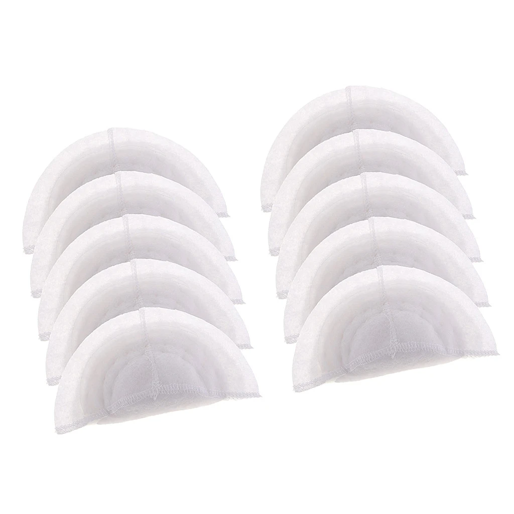 5 Pairs White Cotton Shoulder Pads insert Suits Sew in for Women Men