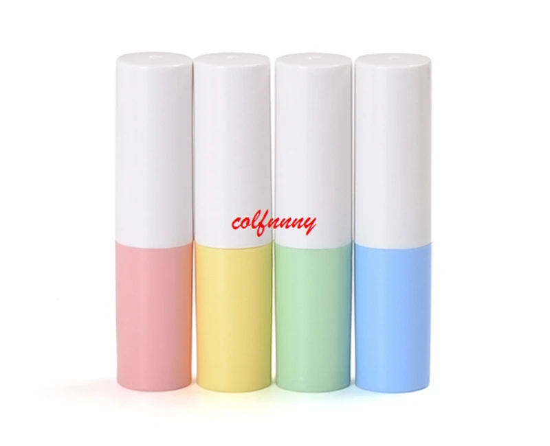 

200pcs/lot Fast Shipping Empty Lipstick Tube Ivory Plastic Lip Balm Container Small Cosmetic Lipstick Gloss Sub-bottling