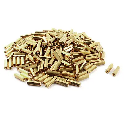 

M3 x 16mm Female Thread Brass Pillar Standoff Hexagonal Nut Spacer 200Pcs