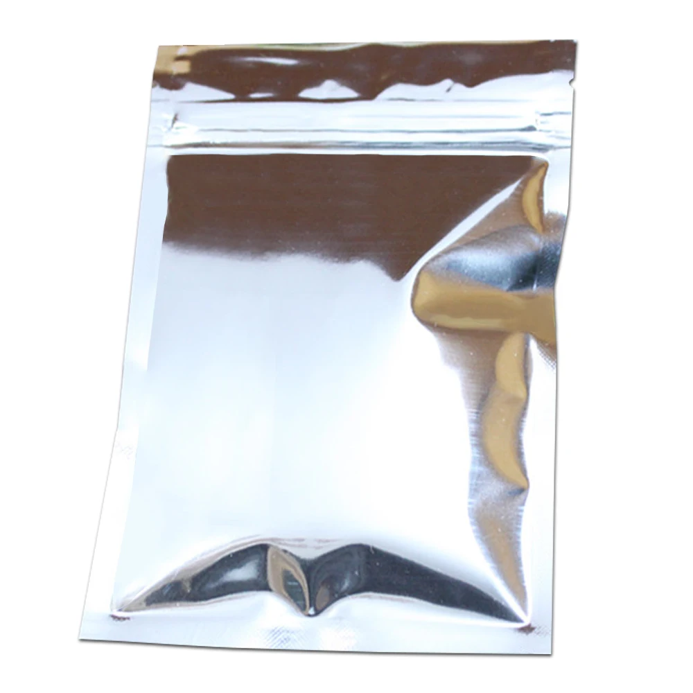 Wholesale 50Pcs/ Lot 16*23cm Aluminum Foil Zipper Top Pack Pouch Resealable Valve Package Bags For Food Tea Cookie Snack Storage