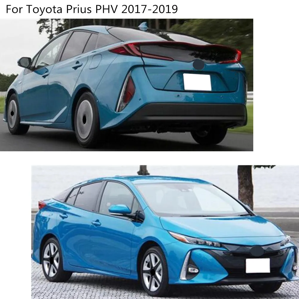 كاشف حماية السيارة البلاستيك تقليم الجبهة حتى رئيس شبكة شواء مصبغة لوحة عصا لتويوتا بريوس PHV Prime 2017 2018 2019 2020 #6