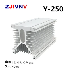 Y250 white 125*135*250 mm 400A three phase solid state relay Industrial SSR heat sink radiator Y shape