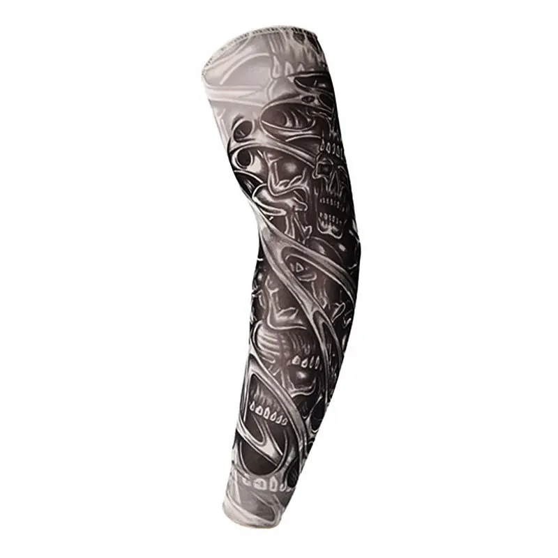 High Quality Fashion Design Best Promotion Fake Tattoo Sleeves Temporary Designs Body Art Tattoos Arm Warmer Stockings Sunscreen