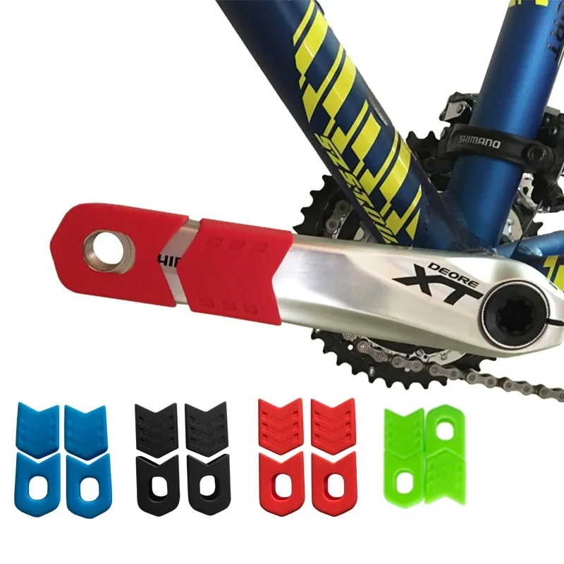 

Bicycle Crankset Crank Protector Sleeve Protective MTB Road Bike Fixed Gear Bicycle Protective Cover Boots 2 Pairs