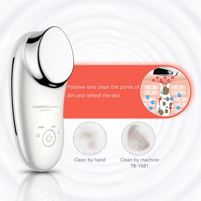 Mini Sonic Facial Massage Wireless Electric SPA Beauty Instrument  Device Ionic Infusion Face Vibration Deep Cleansing