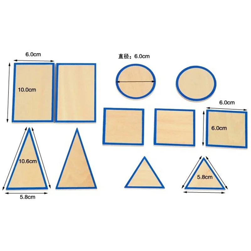 Baby Toy Montessori Geometric Solids with Stands Bases and Box Early Childhood Education Kids Toys Brinquedos Juguetes