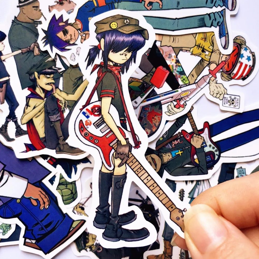 10Pcs Blur Band Gorillaz Cool Sticker Decal For Kids Toys Car On Laptop Bicycle Suitcase Notebook Skateboard Waterproof Stickers