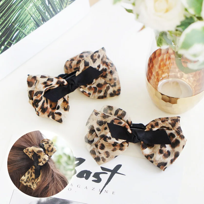 

Fashion Small Fresh Leopard print Hair Clip Hair Claws Clips Hair Accessories For Women Girls Hair Crab Clamp Hairpin Headwear