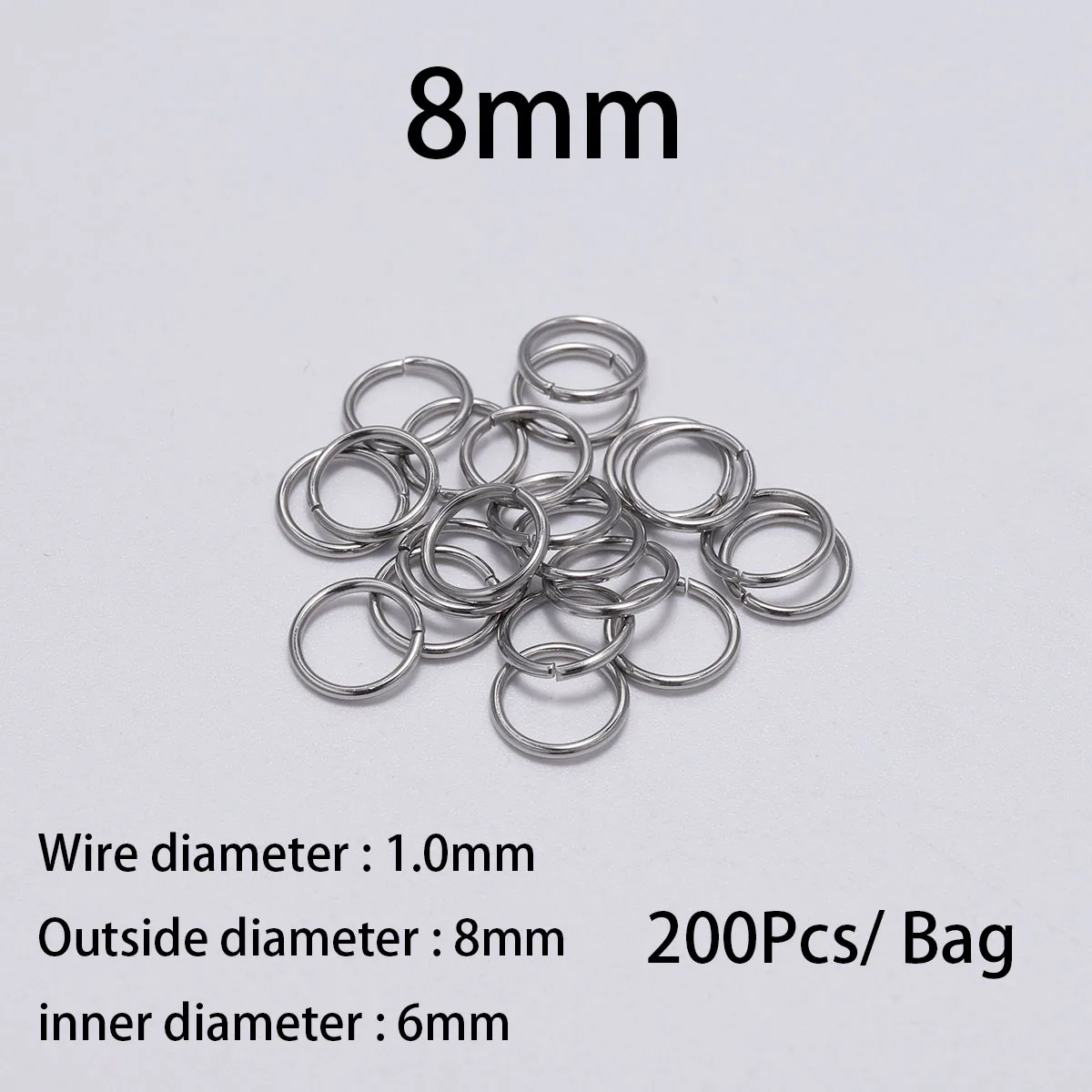 100-200 Teile/los Edelstahl Split Ring Offene Ringe Springen Anschlüsse Für DIY Schmuck, Die Entdeckungen Anschlüsse Zubehör