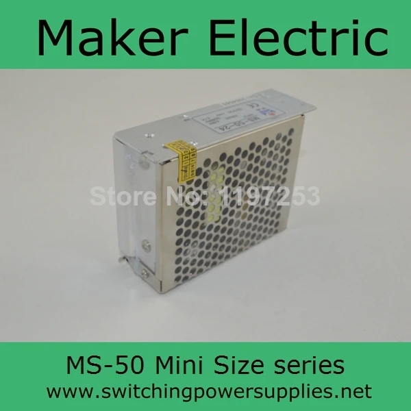 professional mini size switching power supply ms-50-12 12V 4.2A 50W