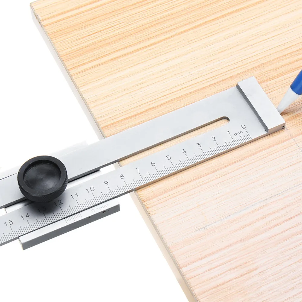 200mm/250mm/300mm Screw Cutting Marking Gauge Mark Scraper Tool For Woodworking Measuring