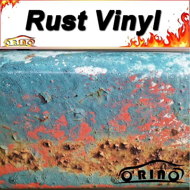 

ORINO Rusty Stickerbomb Vinyl Film Rust Car Sticker Wrap PVC Adhesive Motorcycle Truck Boat Car Film Decal Body Wrapping