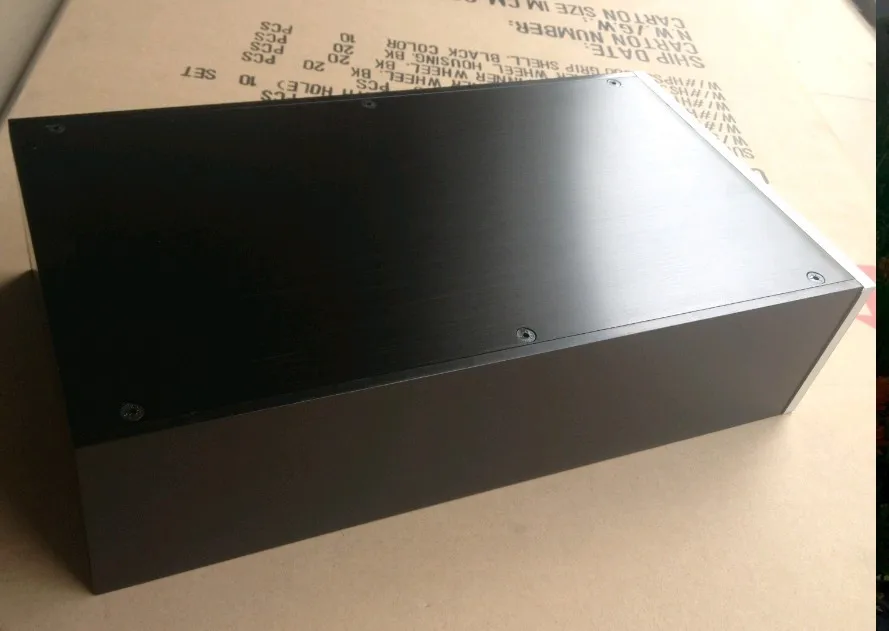 Carcasa de aluminio para amplificador, carcasa de 200x90x358mm para bricolaje, preamplificador, decodificador DAC, caja separada, caja amp, caja PSU, DIY