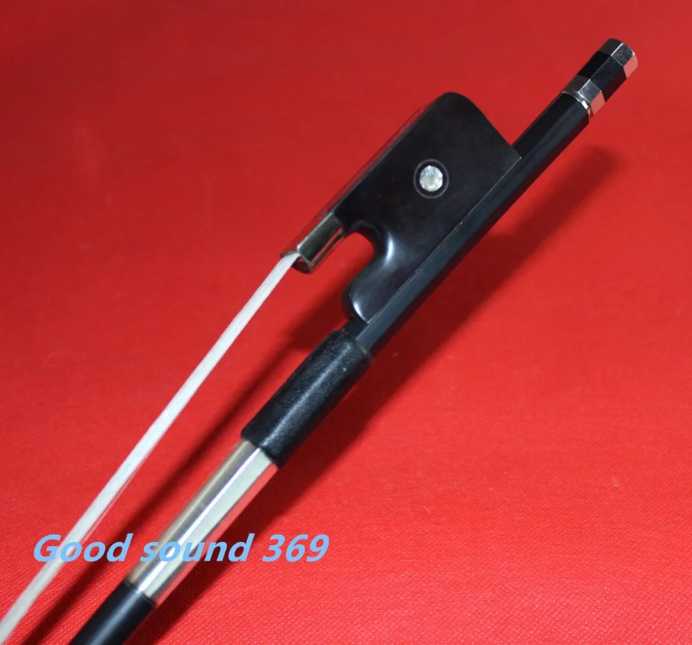 

New 3/4 Professional Carbon fiber Double Bass Bow ebony frog