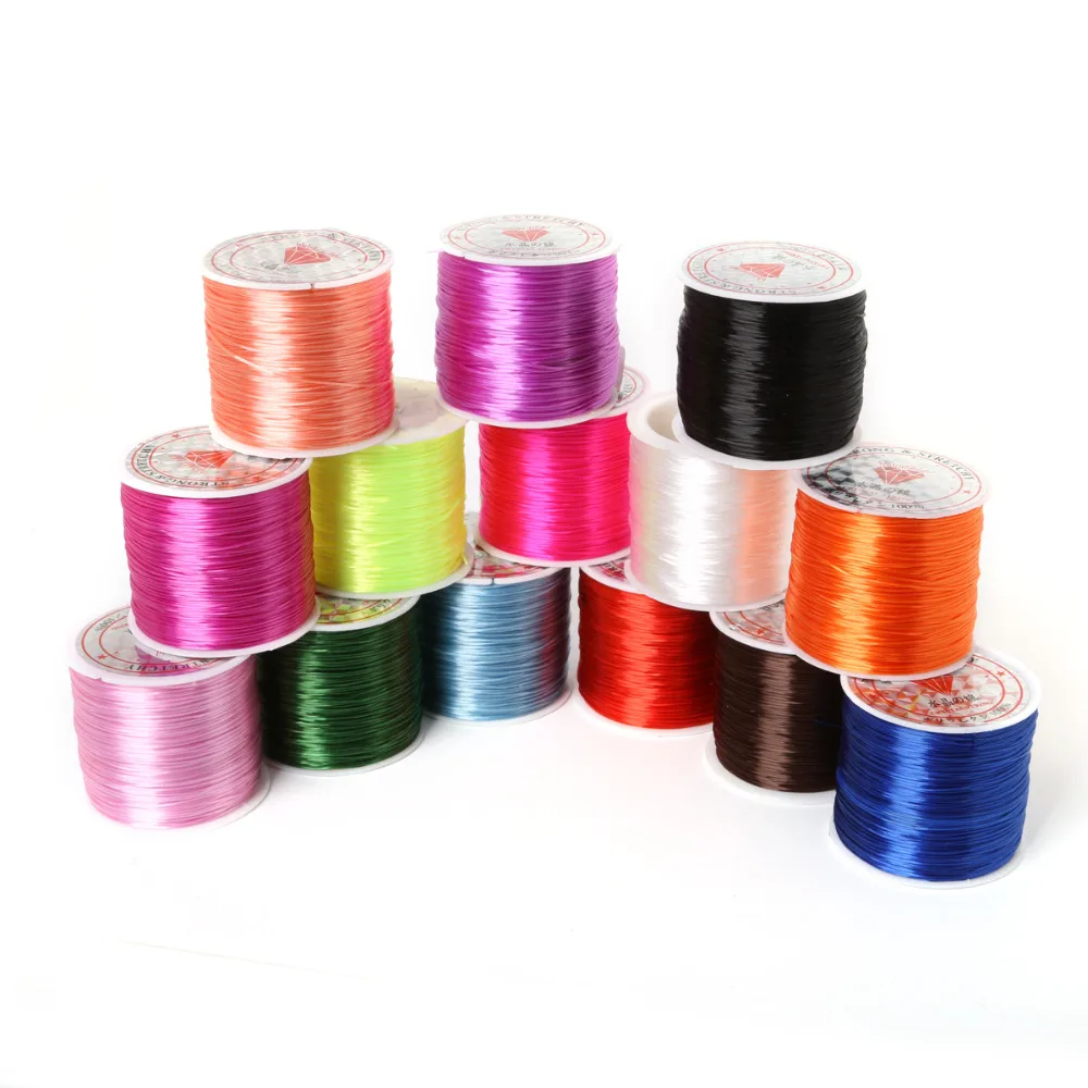 8m/roll 0.7mm Crystal Elastic Stretching Beading Cord String Thread Jewelry Findings for DIY Fashion Necklace Beads Bracelet