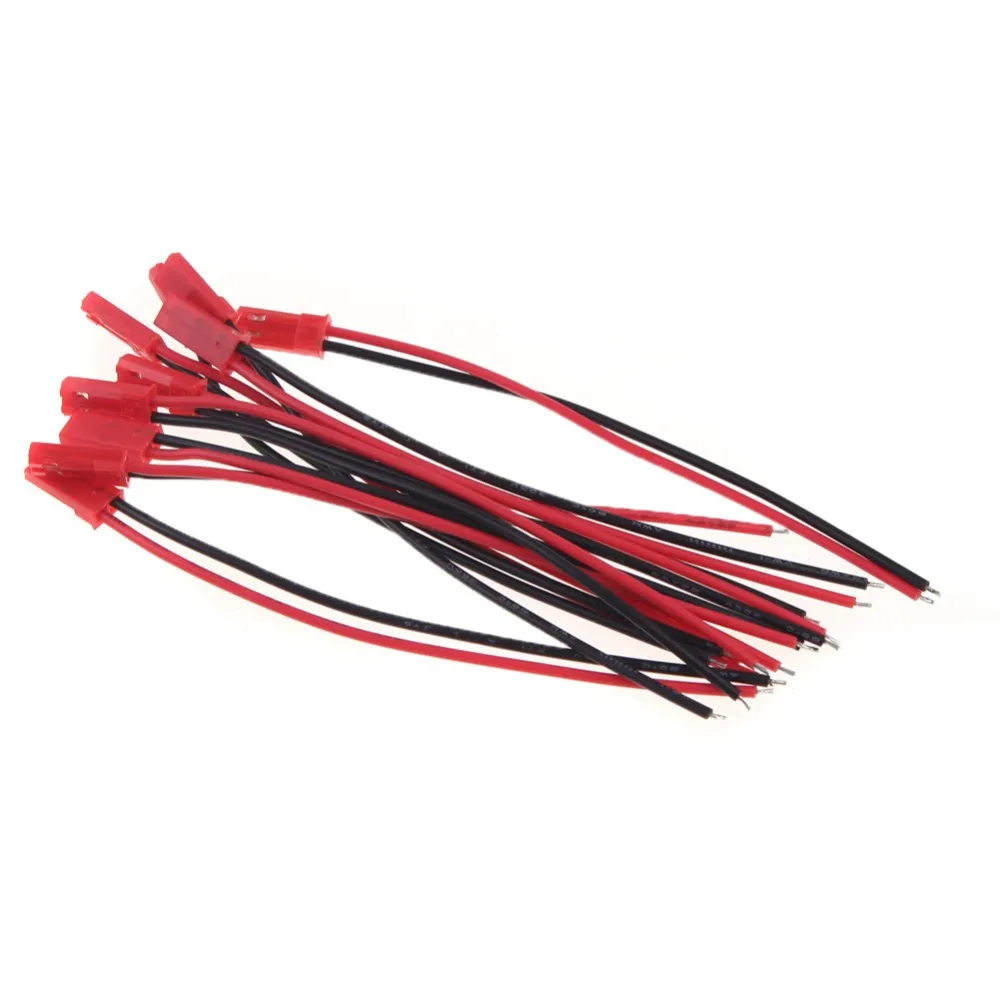 New Arrival 10 par = 20 sztuk = 10 kobiet + 10 mężczyzna 100mm 150mm 200mm męskie i żeńskie złącze JST wtyczka do akumulator do RC Lipo część