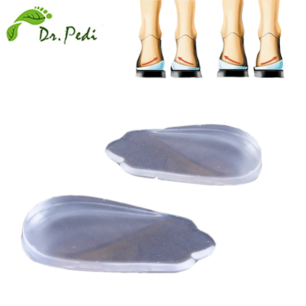 silicone insoles orthotics X/O-type legs corrector gel pillow for heel orthopedic insoles shoes pad heel patches for feet care